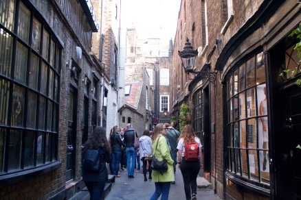 J.K. ROWLING WALKED DOWN THIS STREET AND PULLED INSPIRATION FROM IT FOR DIAGON ALLEY AND KNOCKTURN ALLEY